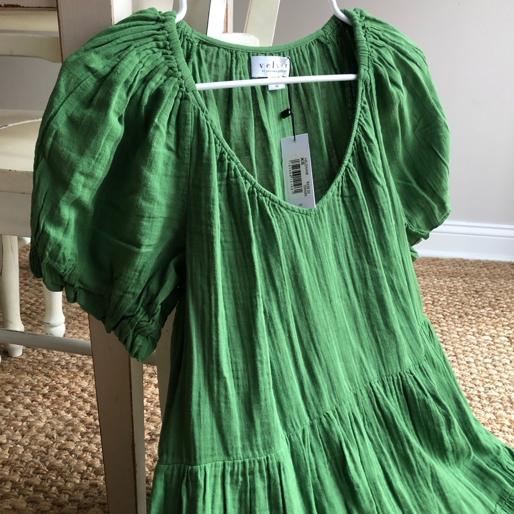 New w Tag: Velvet by Graham and Spencer Helena Cotton Gauze Mini w Pockets. XS